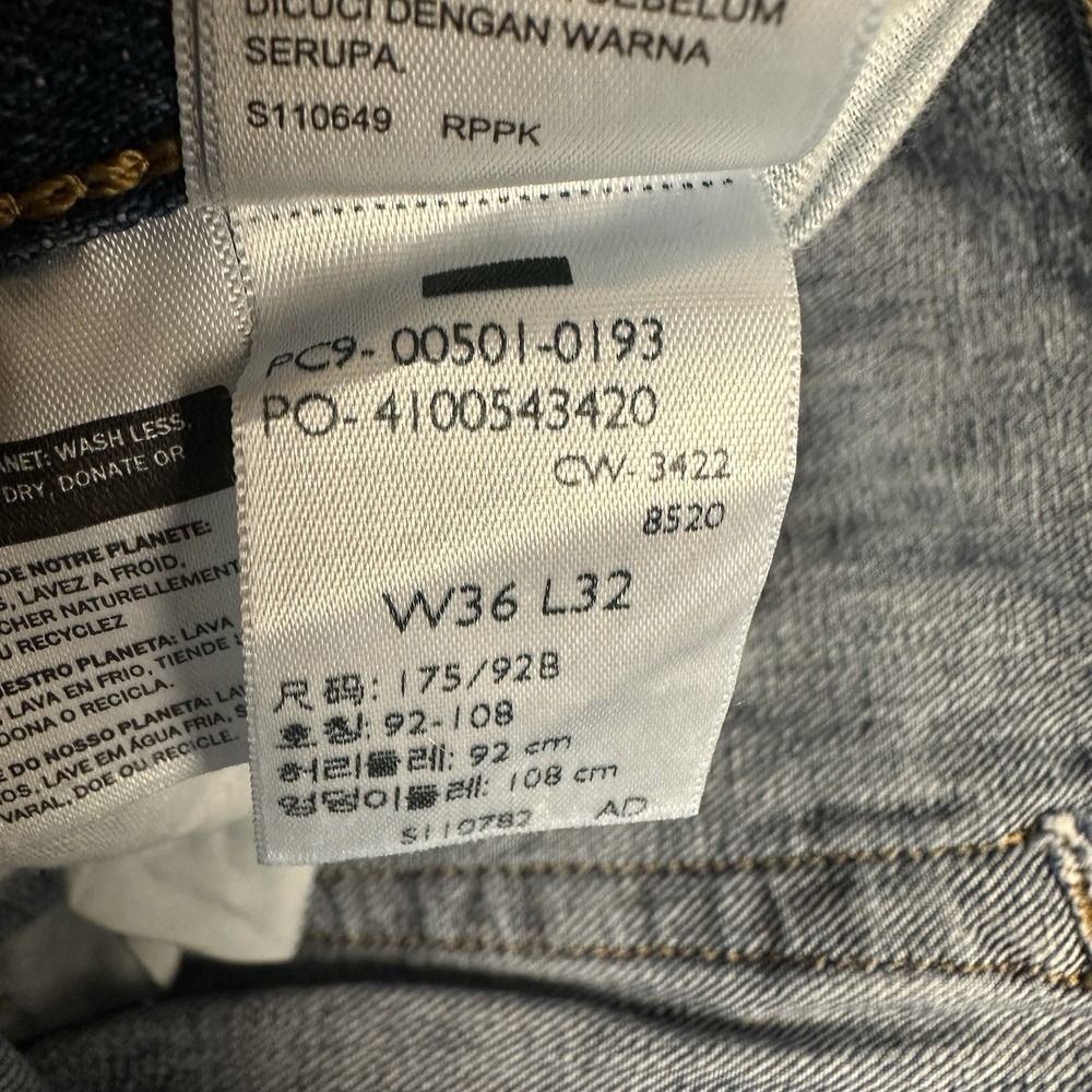 Levi's 501xx Men's Button Fly Jeans 36x32 Blue Denim Cowboy Modern Casual work - Picture 15 of 16